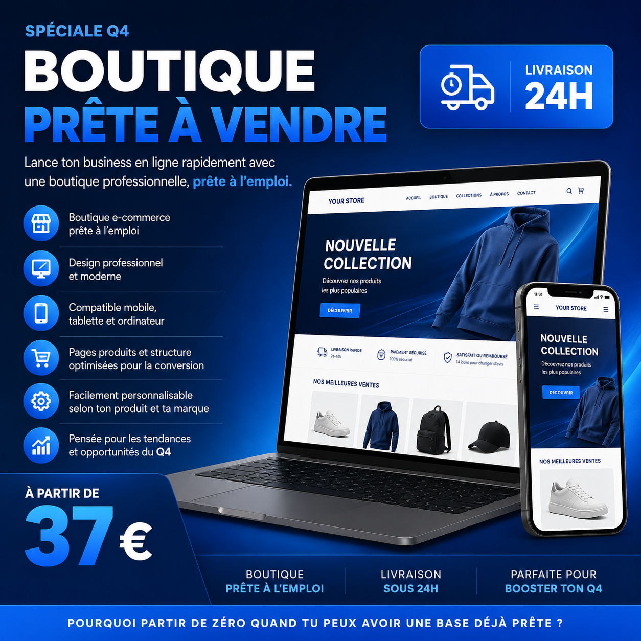 Boutique E-commerce clé en main